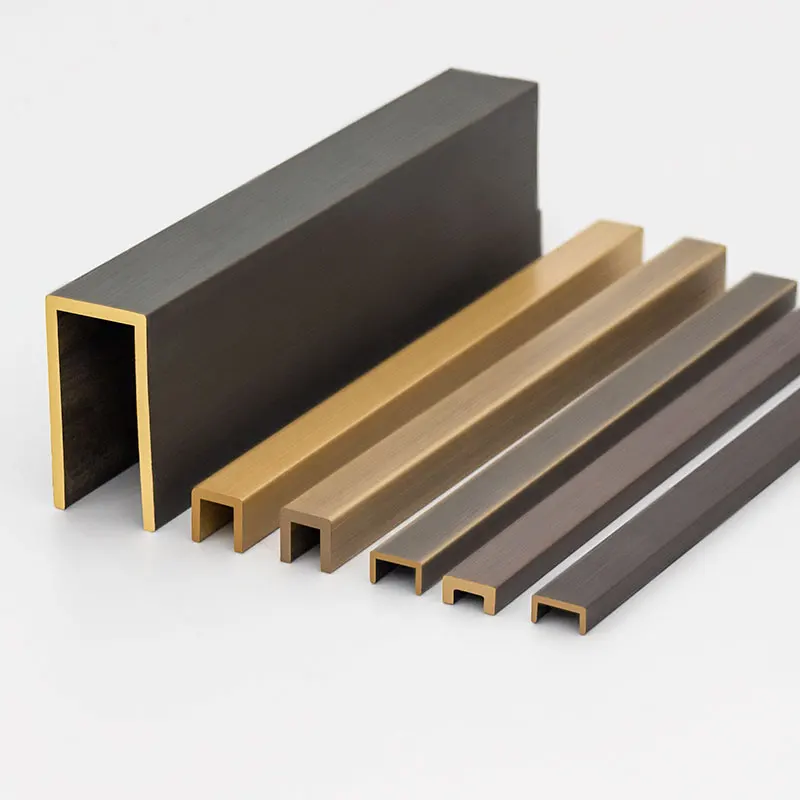 Professional mould design corner edge protection brass metal  tile trim corner u shape tile trim