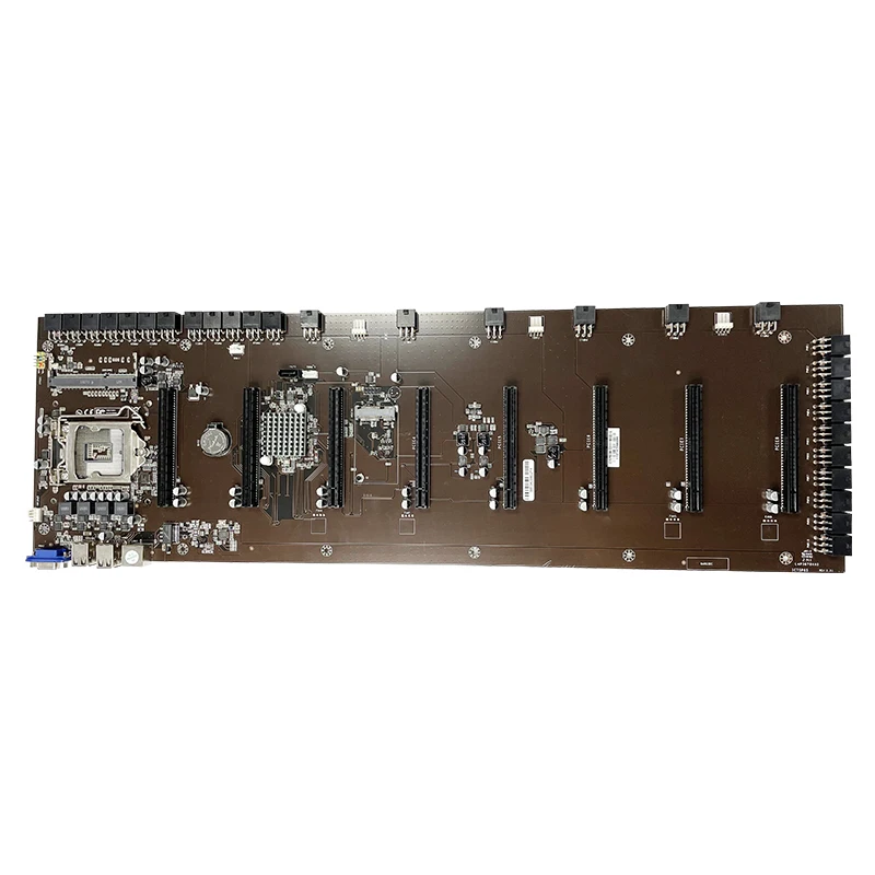 JIESHUO High quality rx 580 8 gpu motherboards graphics cards power supply mobo slot multiplier amd server motherboard