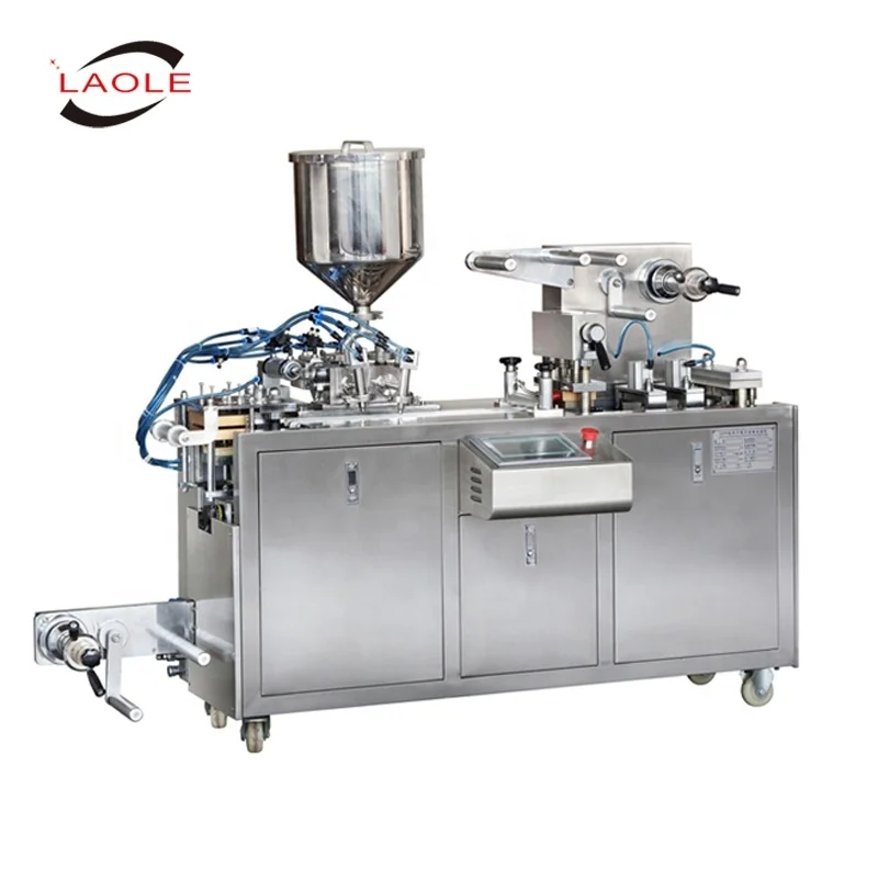 DP-80 automatic calcium sheet aluminum foil paper sealing machine candy aluminum plastic blister machine