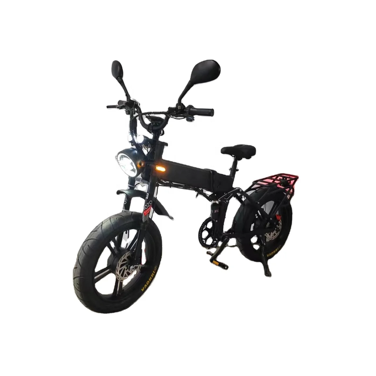 Ebike Folding 2000W Dual Motor Electric Bike 48v21Ah  Hydraulic Brake Full Suspension Fat Tire Electric Bike Electric City Bike