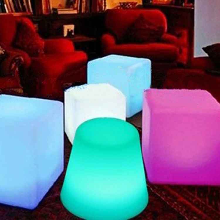 Wireless Outdoor Colorful Night Light Patio Garden Camping Light Indoor Modern Mini Led Glowing Furniture Led Bar Table Lamp