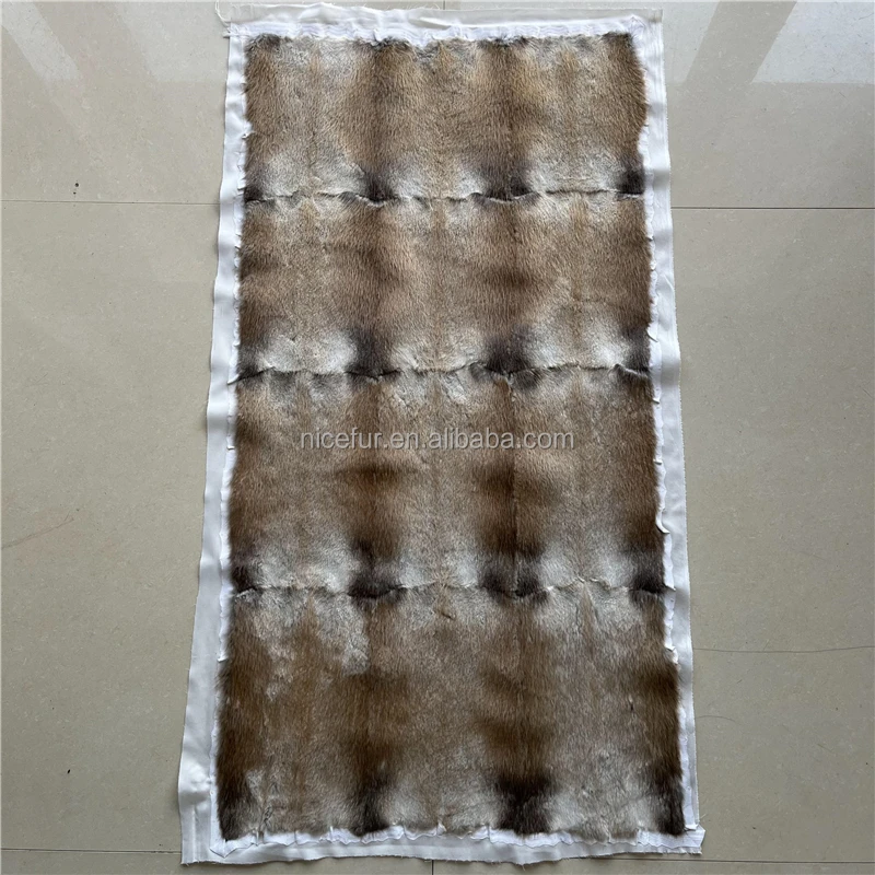 Wholesale Natural color real mink fur pelt blankets