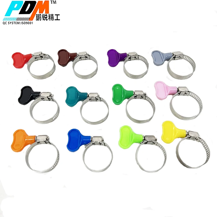 Wholesale exhaust pipe connector clamp mirror finishing clamps stainless steel stainless hose clamps for exhaust muffler