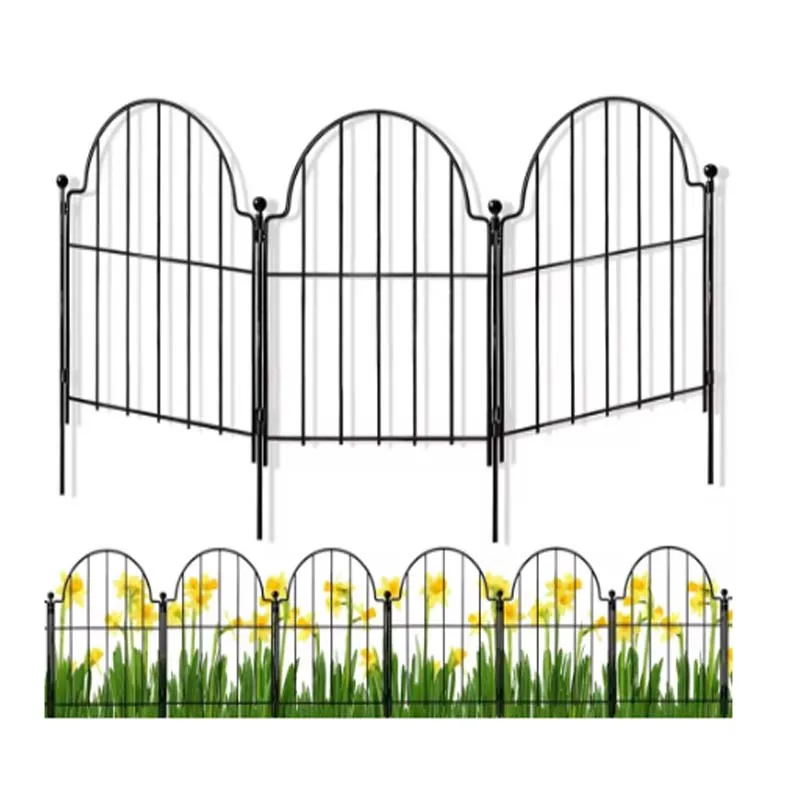 Garden Metal Fence Wire Rustproof Decorate 10 Panels Heavy Duty Iron Edging Fencing For Animal Barrier Flower Bed Fence Outdoor
