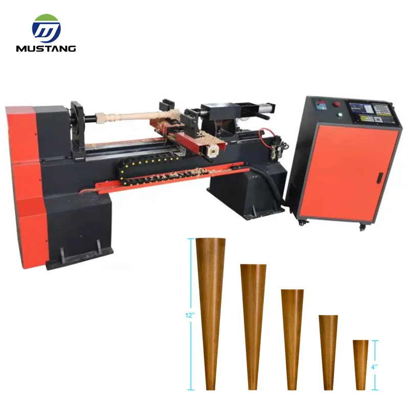 MT1020 Mustang 39 inch Working Length Baseball Bar Wood Turning Machine Wood Lathe CNC