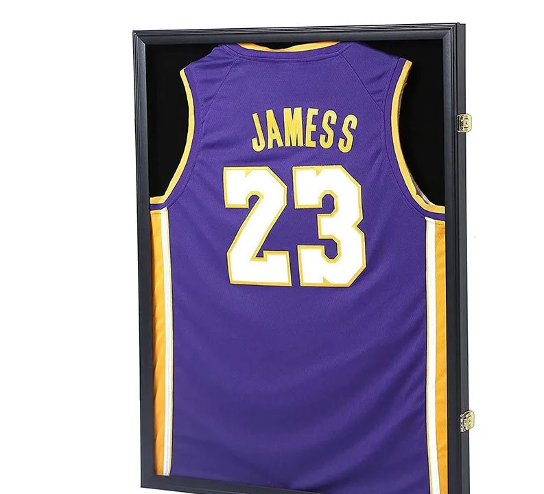 SEARUN 100% SOLID WOODEN Wholesale Custom 3D Jersey Shadow Box Wood T-Shirt Football Shirt Display Frame