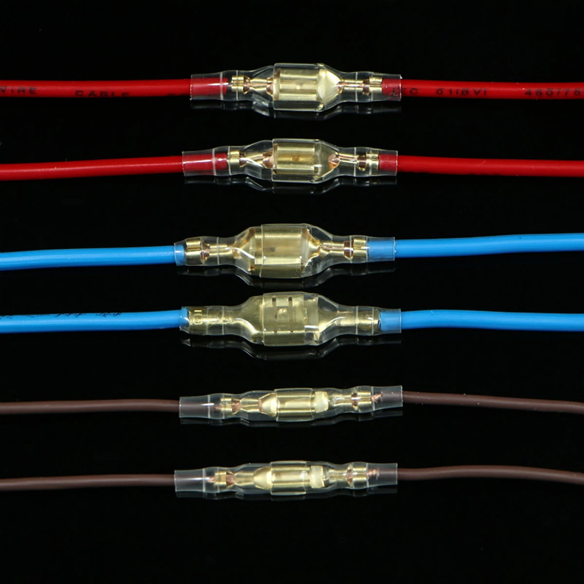 Plug spring connector spade type quick crimp terminals 900PCS boxed male female 2.8mm4.8mm6.3mm with insulation sheath