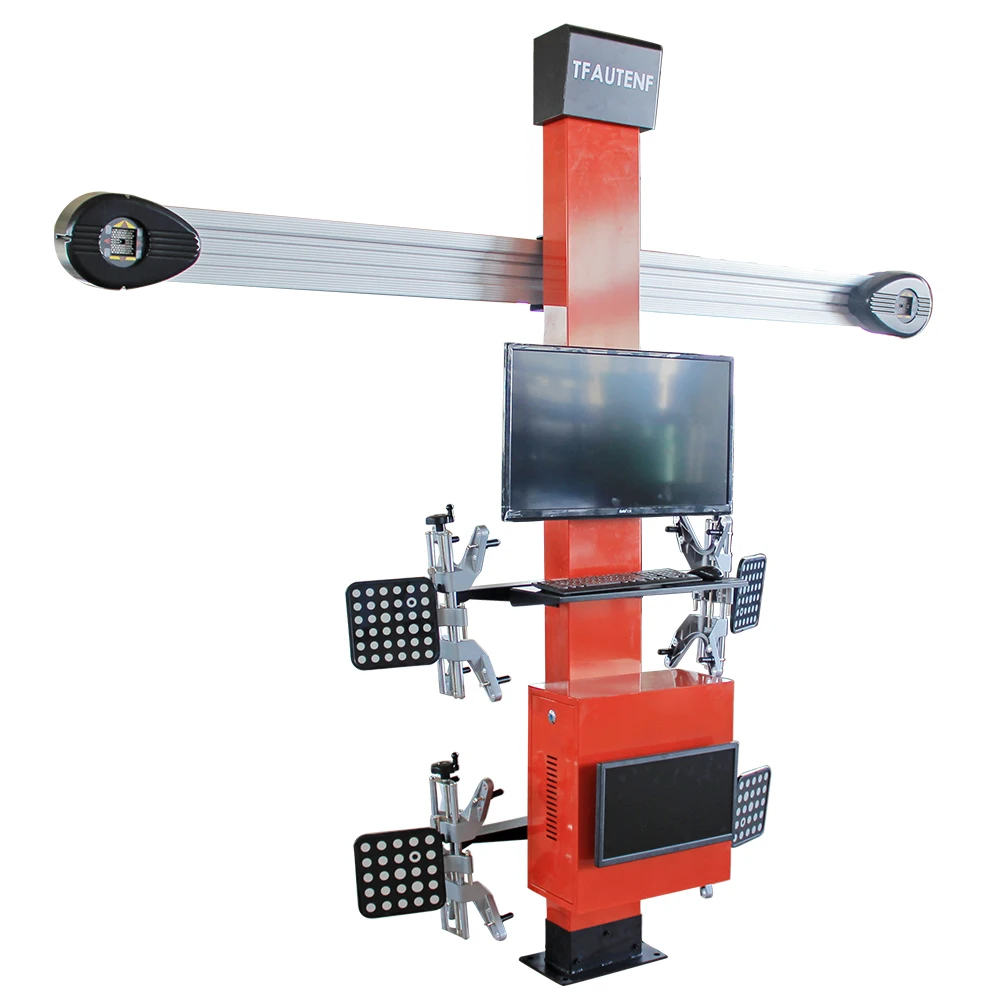 TFAUTENF 3D car four wheel alignment machine aligner with dual monitors