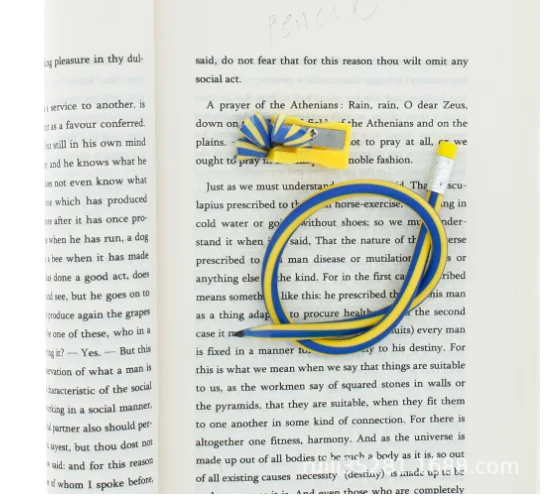 Customized logo 7 inches poplar Wood round bend  HB pencil with eraser for office and school