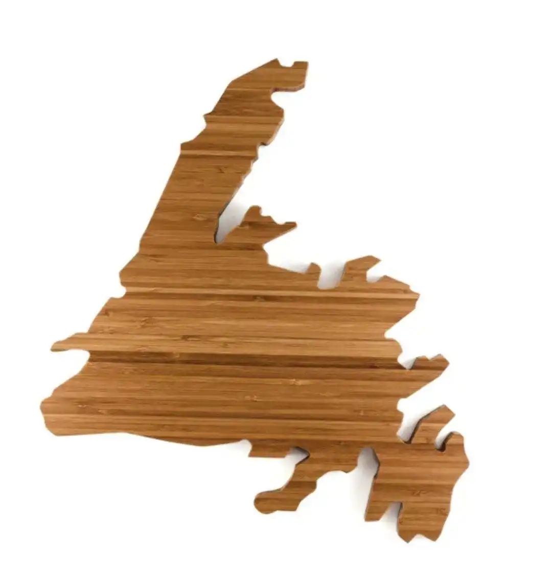 Custom map of Australia bamboo cooked food board