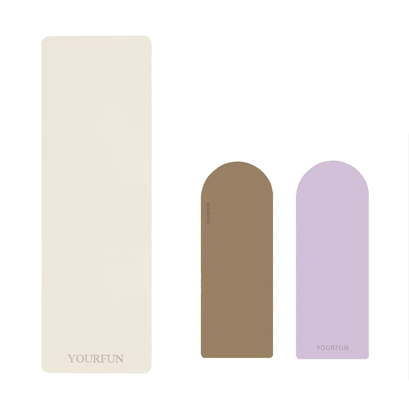 4.5mm 5mm Beige Nude Brown Chocolate Arched Anti Slip Custom Oval Pill Shape Black Gold Frosted Matte Vegan Pu Rubber Yoga Mat