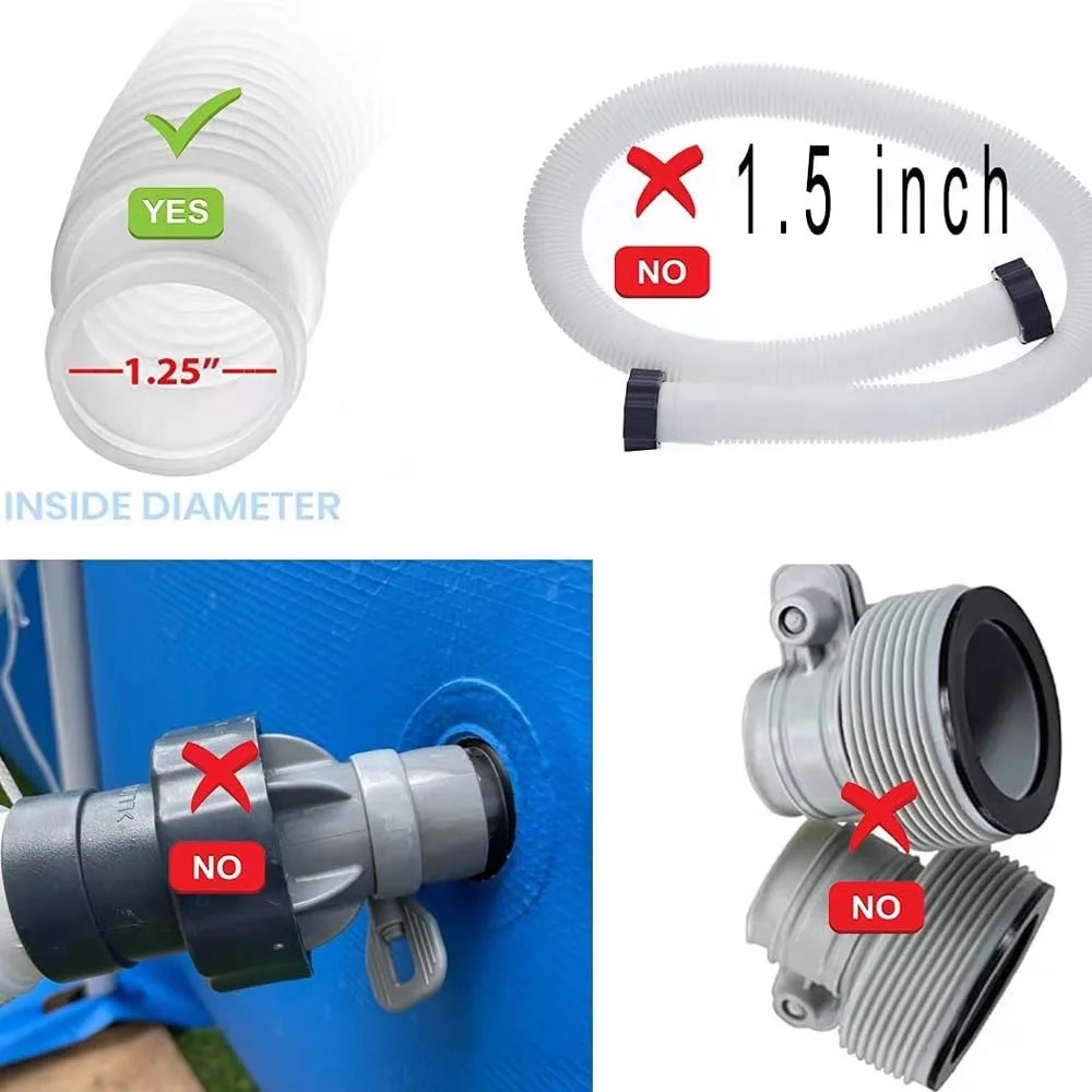 Above Ground Swimming Pool 1.25 inch Hose Support Brackets Pipe Holders Accessories