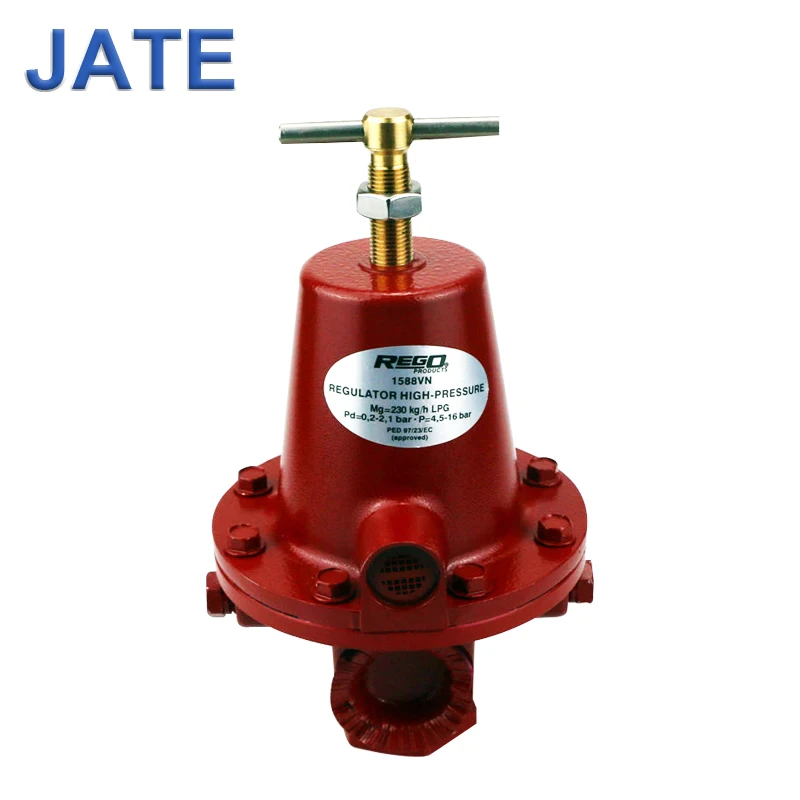 JATE 1588VN gas burner pressure reducing valve with handle manual relief valves industrial