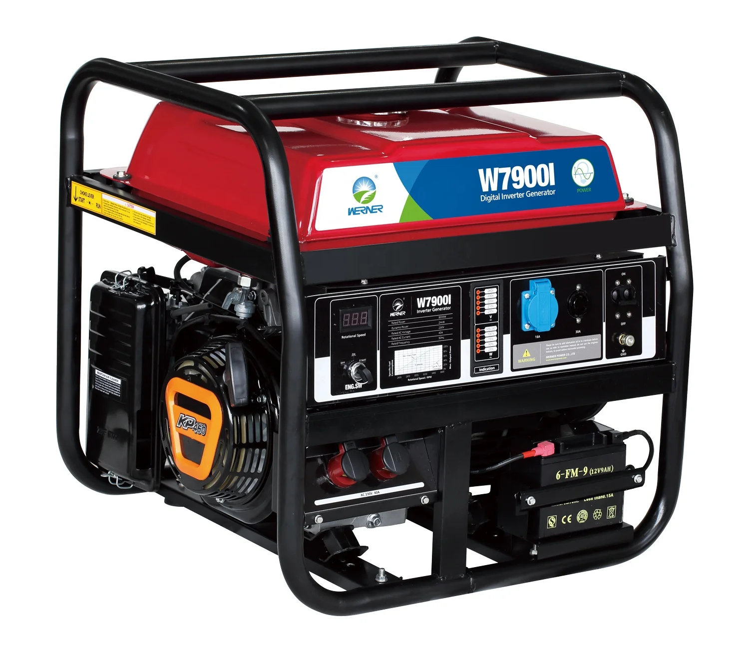 8kw gasoline digital inverter generators