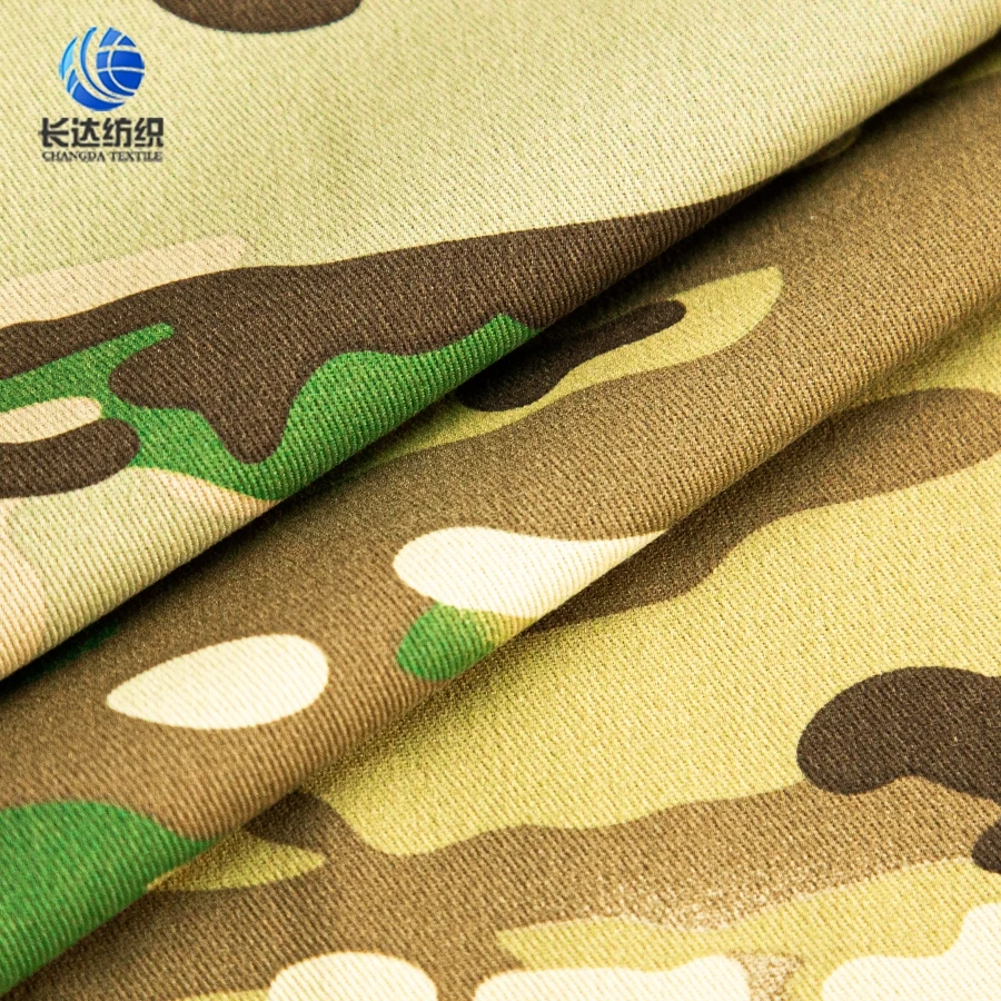 Best Selling Dry Fit TC Camouflage Printed Fabric Poly Cotton Uniform Ripstop Fabric Heavy Duty Polyester Fabric