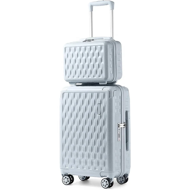 High Quality Customized 100% PP Hard shell Trolley Luggage Bag Wholesale Suitcase for Travel Bag Luggage Sets