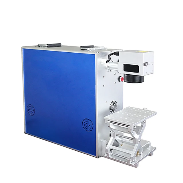 mini size fiber laser marking machine 20 watt 30w metal marker high precision laser marker