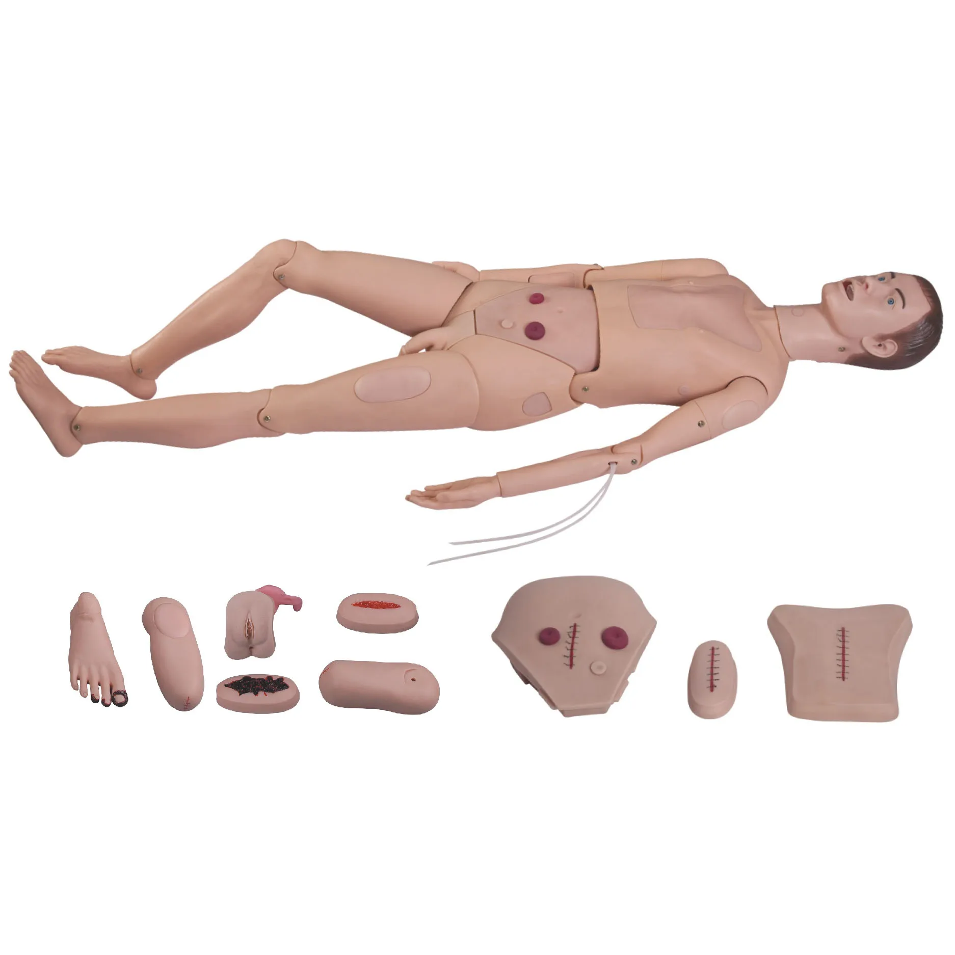 Modular Multifunctional Nursing Simulator, Medical Human Body Nursing Training Manikin