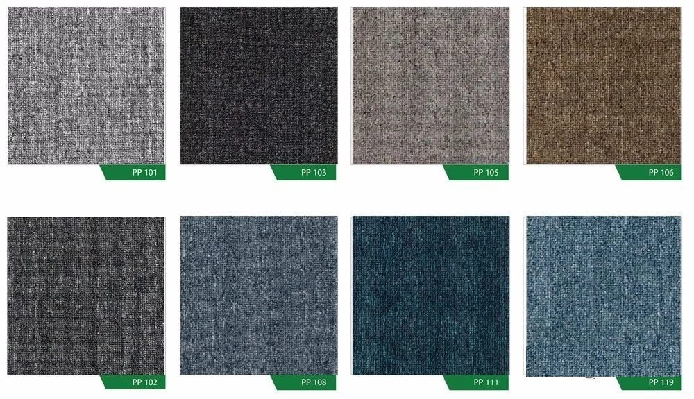 Manufacturers supply carpet tile PVC bottom patchwork carpet bedroom single color patchwork carpet