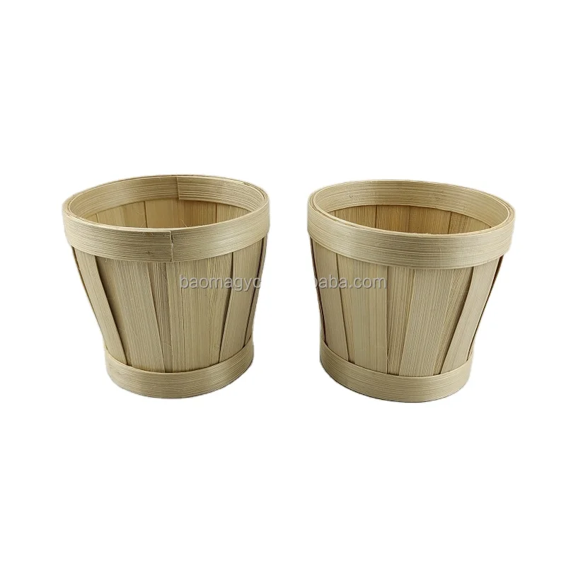 Flower bamboo mini basket Christmas basket plant basket