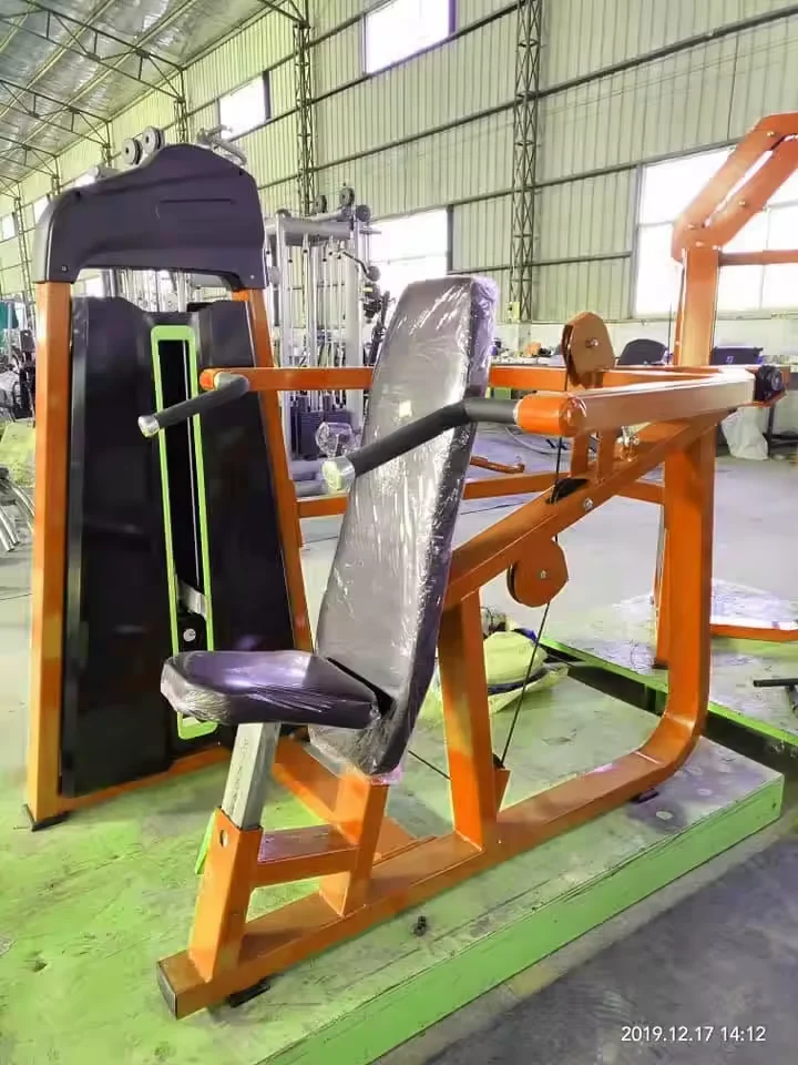2024 factory Heavy Duty Gym Equipment Commercial Seated Shoulder Press Pin Load Selection Machine For Strength Training