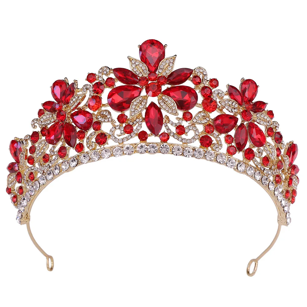 Tiaras and Crowns for Women, Wedding Tiara for Bride, Crystal Costume Hair Accessories for Birthday Prom Quinceanera Celebration