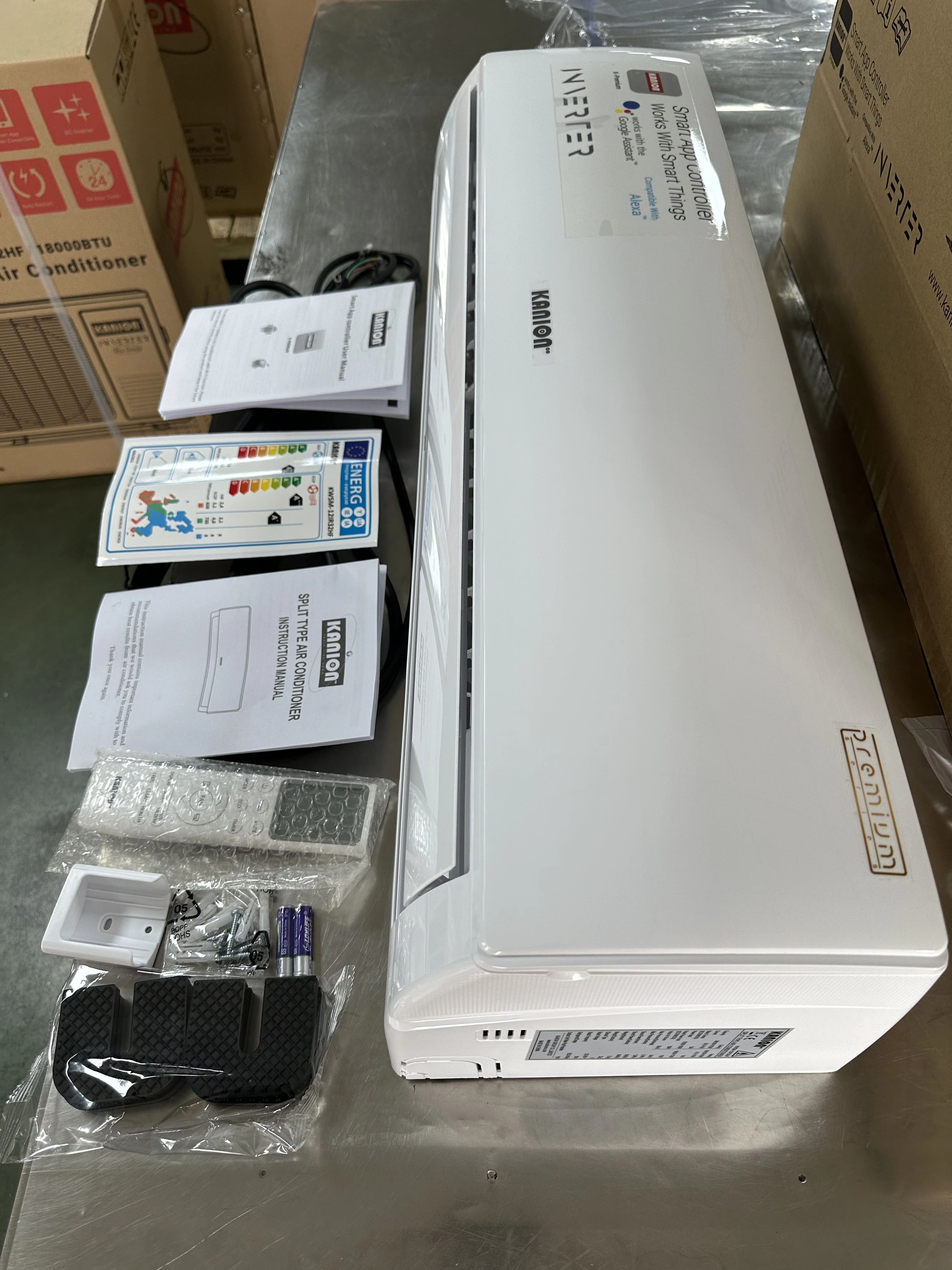 Kanion Inverter R32 9000Btu Split Air Conditioner High efficiency A++ mini ac air conditioner