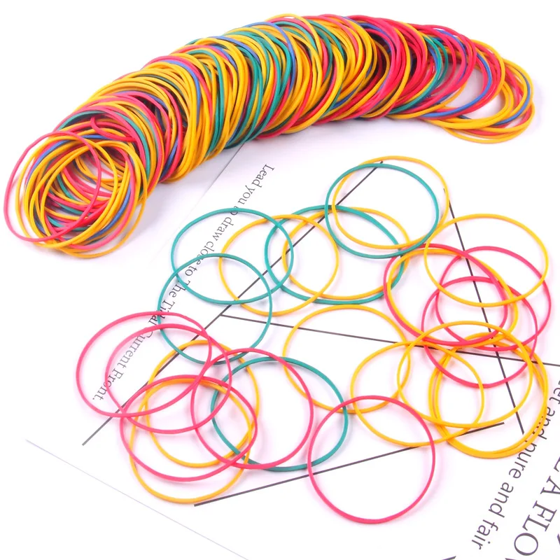 Rubber Bands File Stretchable Sturdy Elastics Bands for School Home and Office Use Stationery Supplies  1.1lb
