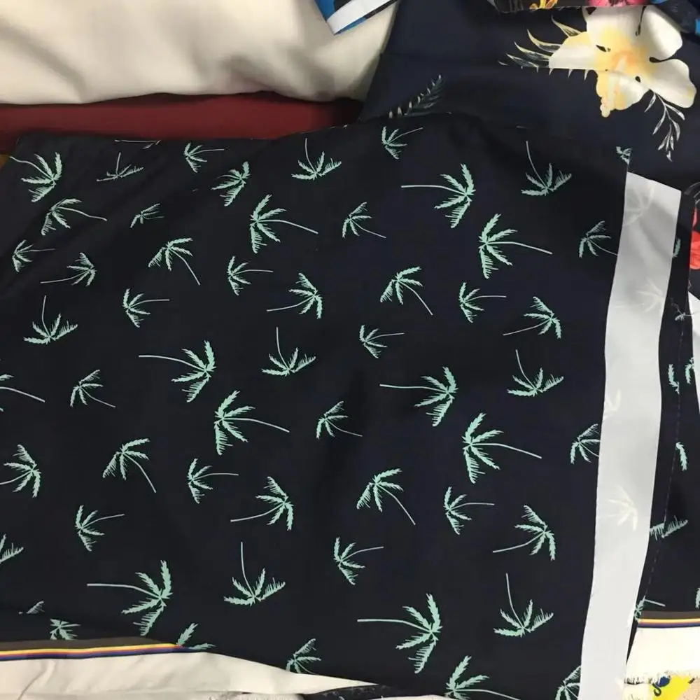 Фабричная оптовая продажа, тканевая ткань персикового цвета для мужских шорт/плавания