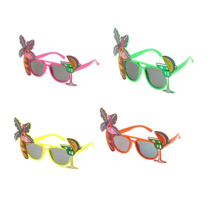 Luau Party Sunglasses Funny Hawaiian Glasses Tropical Fancy Dress Props Fun Summer Beach Themed Party Birthday Decor Various