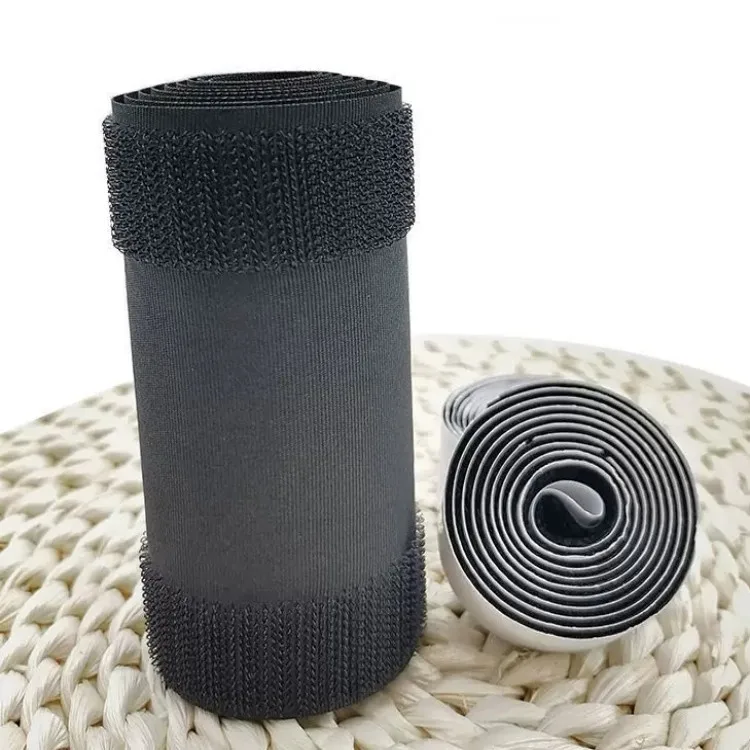 Fastening Tape Sleeves Carpet Floor Cord Cover Wire Tube Cable Protective Sleeves adhesive hook and loop tape