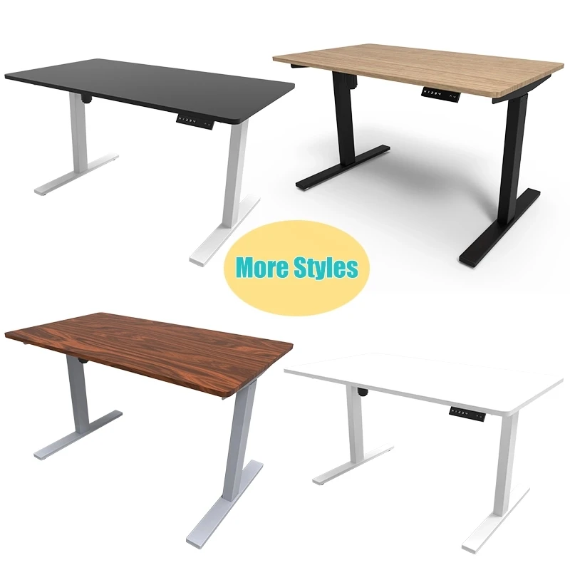 Automatic Electric Lift Table Dual Motor Computer Desk Heihgt Adjustable Computer Tables