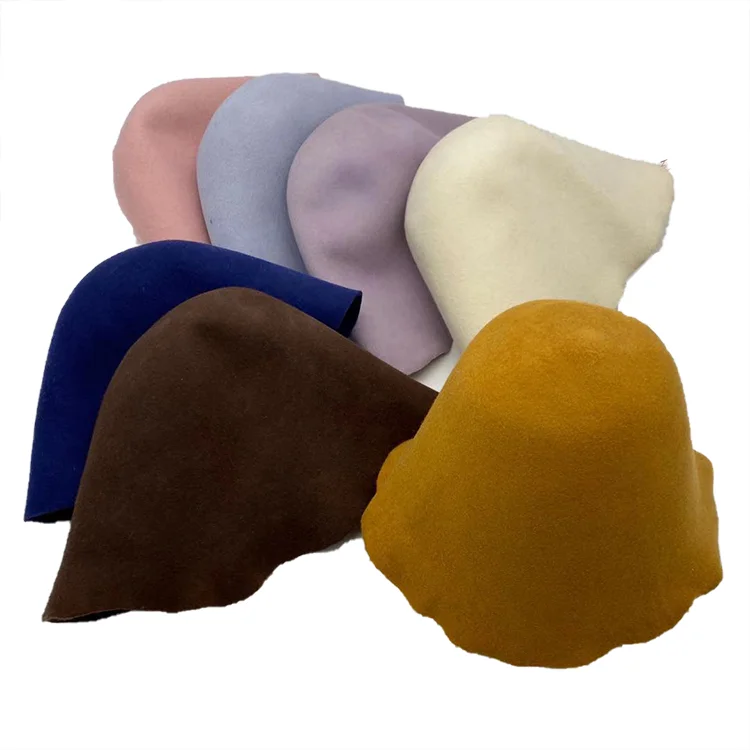 100% Wool Unsiex  Felt Hat Body Hood For Winter Wholesale