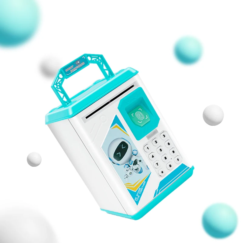 New Arrival Custom cartoon coin bank ATM big saving money box for kids