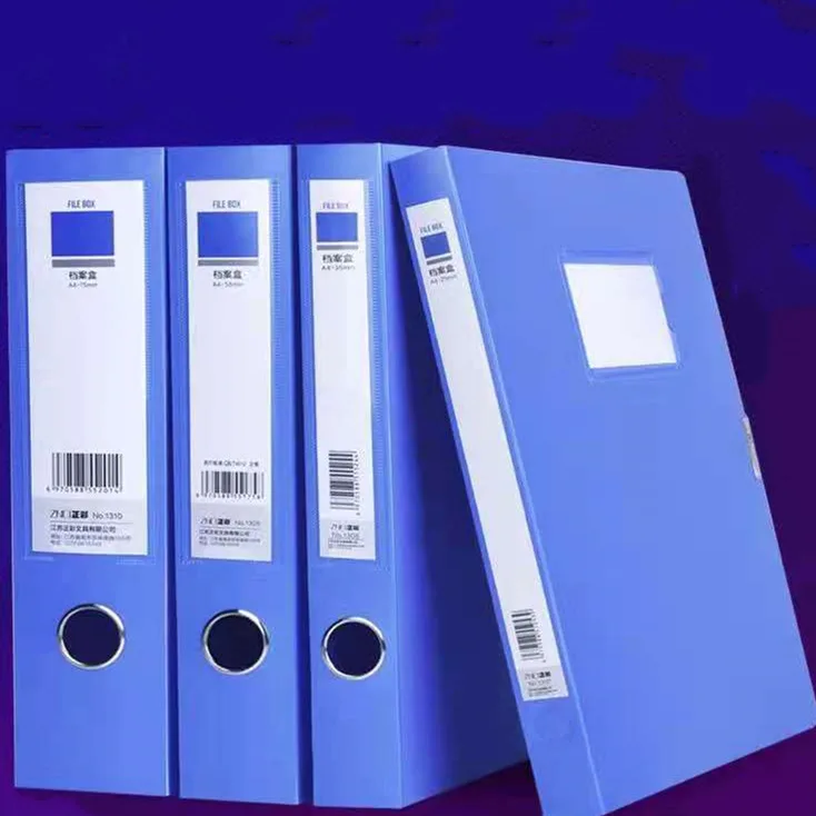 
A4 File Box Organizer Metal Clip Documents Folder Office Stationery Supplies With Magnetic For Business Ring Binder 