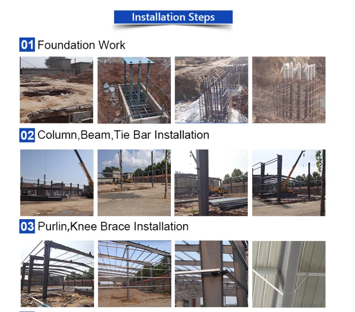 Prefab industrial steel structure warehouse steel structure storage metal warehouse building