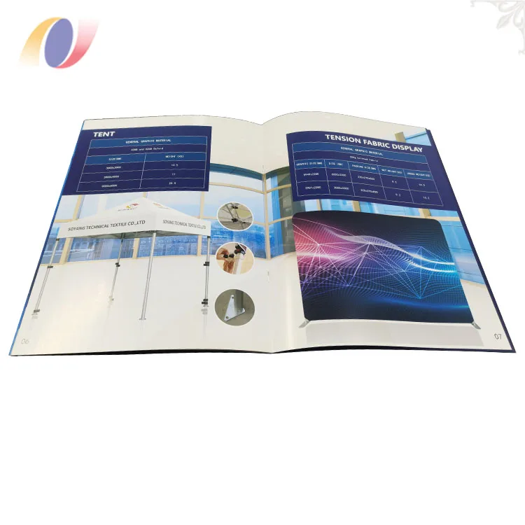 Custom Professional Folded Leaflet Catalogue Booklet Catalog Printing Brochure Catalogue Design Enviromental Friendly OEM CMYK