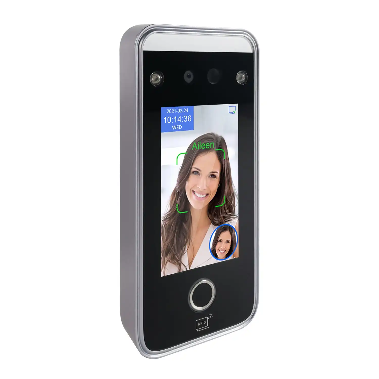 AI Face Recognition Camera QR Code Reader Biometric Face ID Access Control Time Recording Fingerprint Time Clock