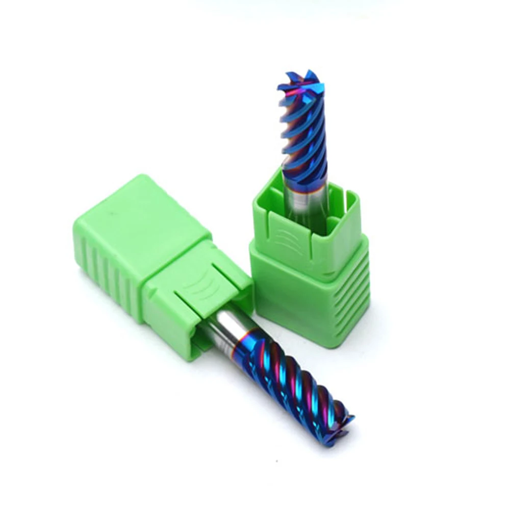 HRC65 CNC Square Flat 6flute Carbide Endmill for Machining Carbide Steel