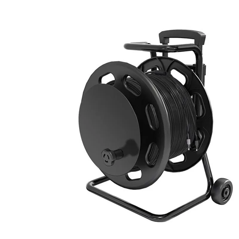 portable tactical telecommunication armored reel  fiber optic cable