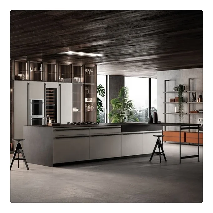 2022 Luxury Modern Modular Furniture Door Custom Ss Aluminum Outdoor Kitchen 304 Stainless Steel Kitchen Cabinet Made In China