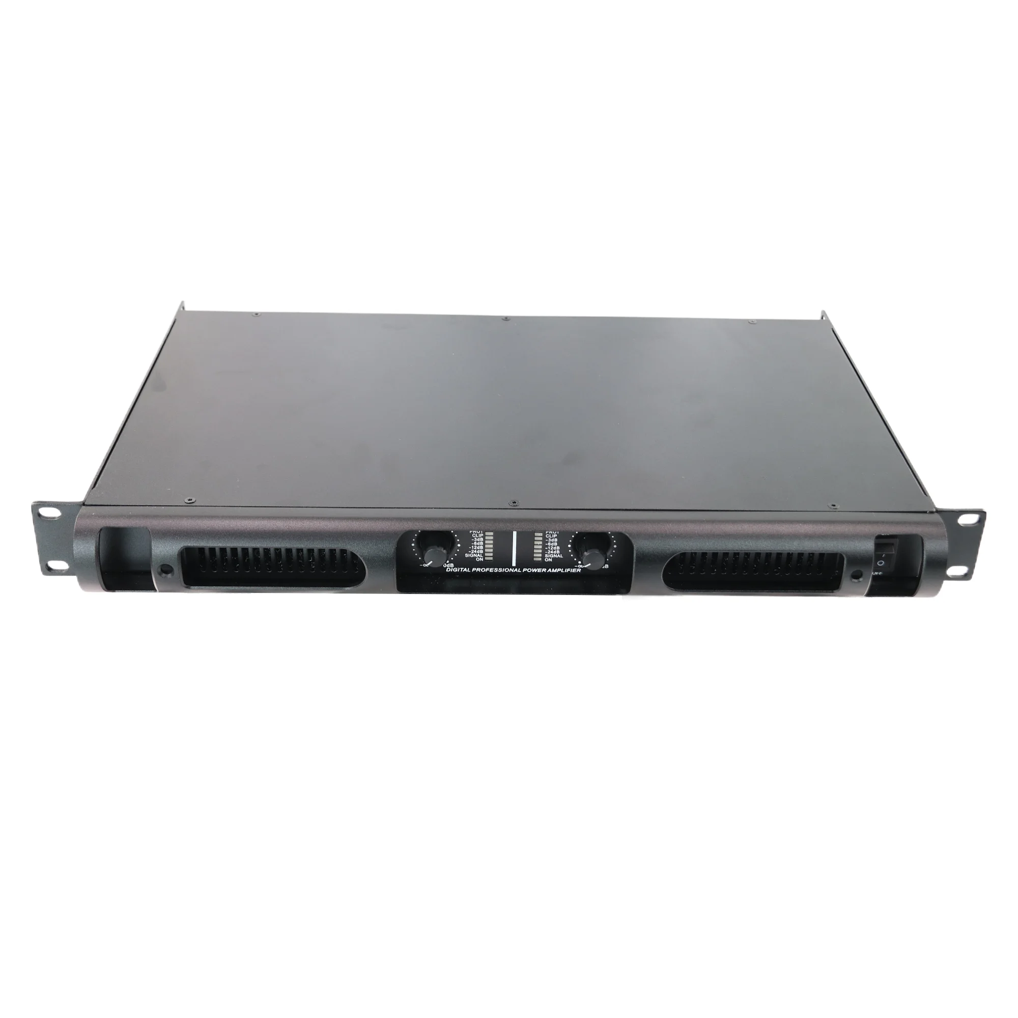 Professional 1u Stereo 2CH 2200W Sound Digital Bass Amplifier Big Power Sound System Stage Home Audio Amplifier