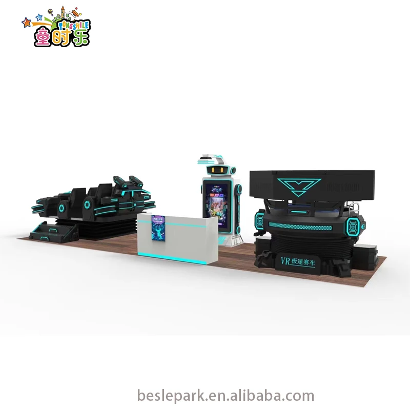 Besirui 4 seats 9D VR cinema new spaceship modeling virtual reality game simulator