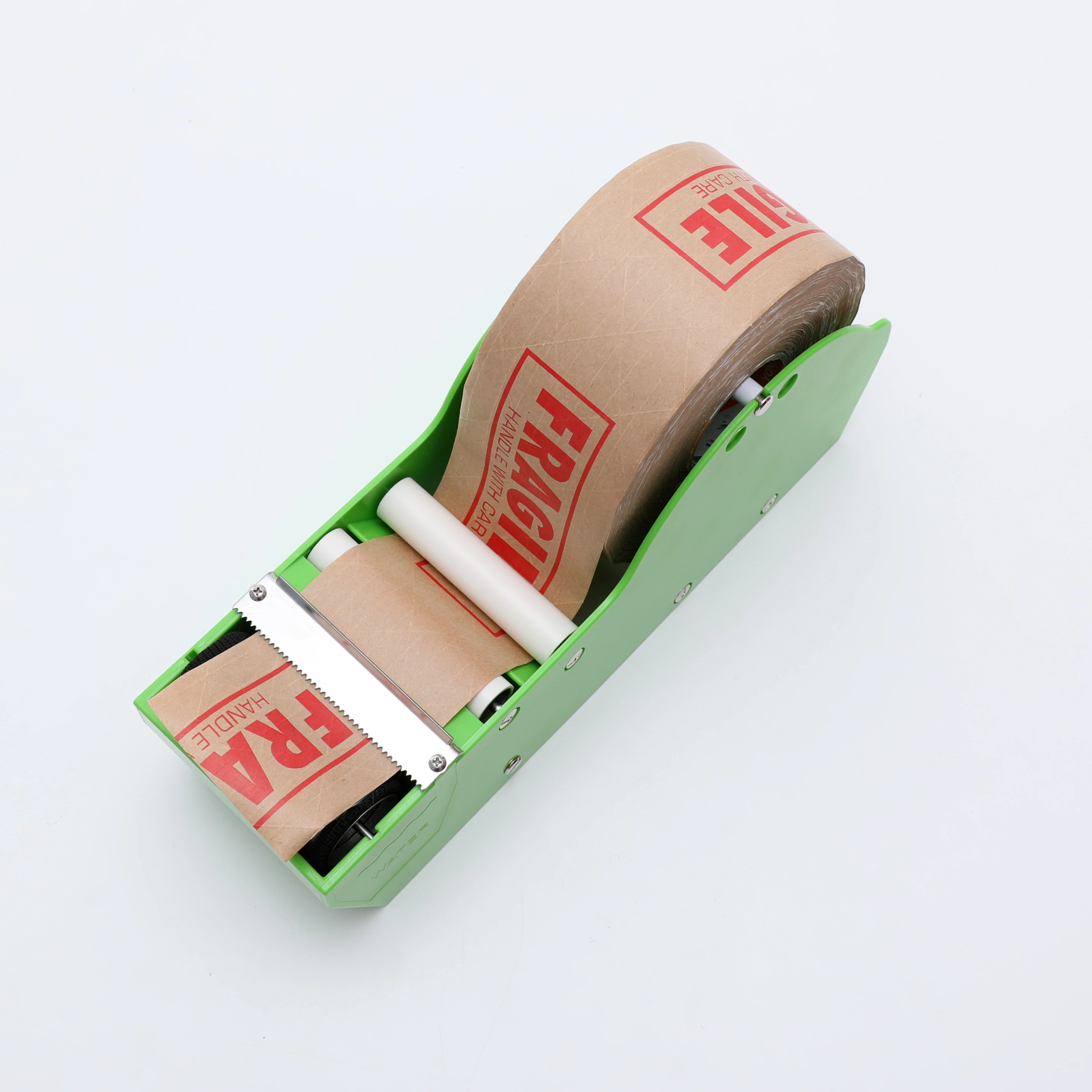 Green Color Wet-Water Water Activated Tape Dispenser Easily Kraft Gummed Tape Desktop Dispenser Machine for Box Sealing