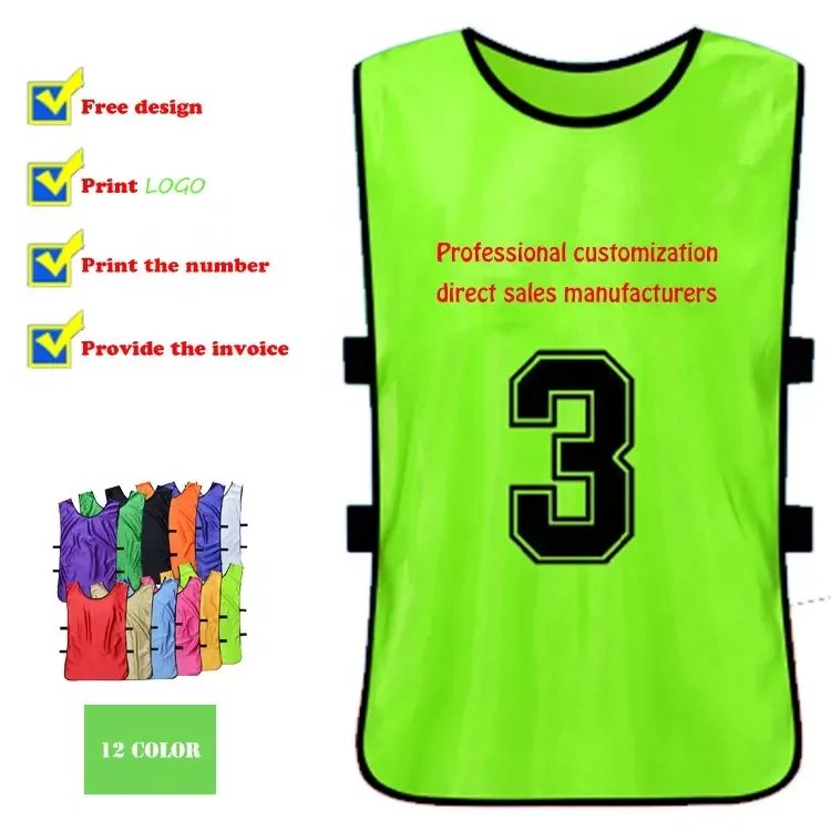 Wholesale Custom soccer training bibs sport training vest