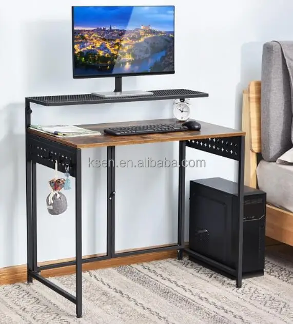 Free Sample custom modern wood  furniture esports large PC writing desk home office study table adjustable computer game desk
