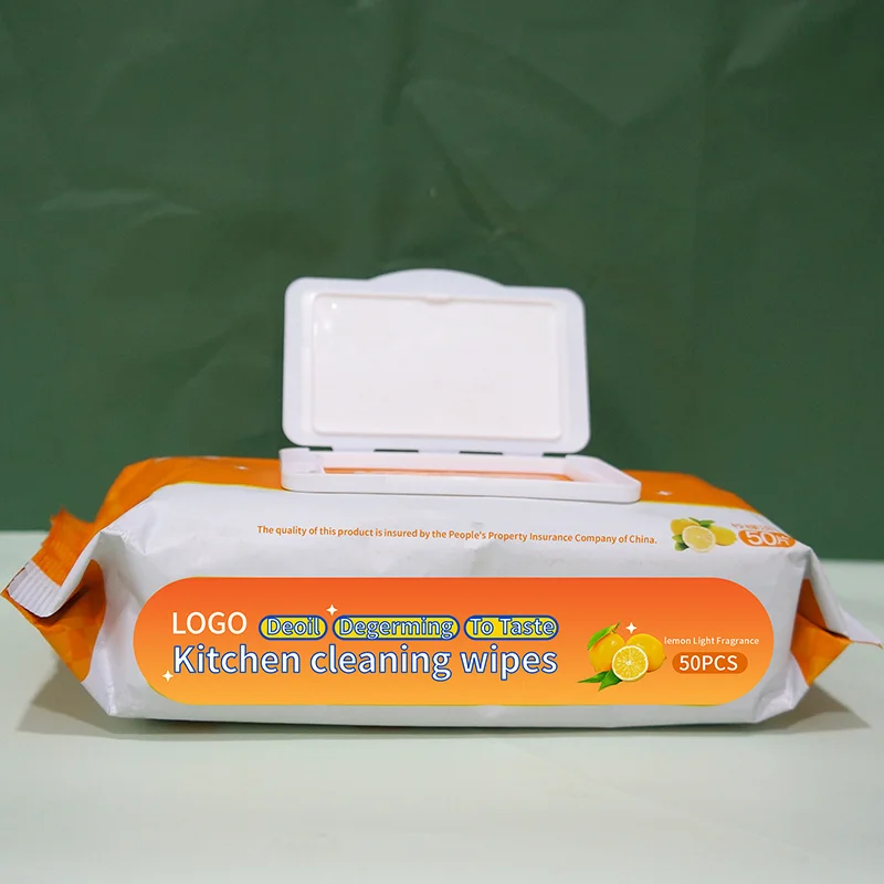 Spunlace Non-Woven  Kitchen Surfaces  Cleaning Wet Wipes