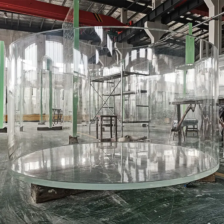 Leyu Factory custom  cylinder Manufacturer Direct Sale Good Price Large Fish Tank Acrylic Aquariums