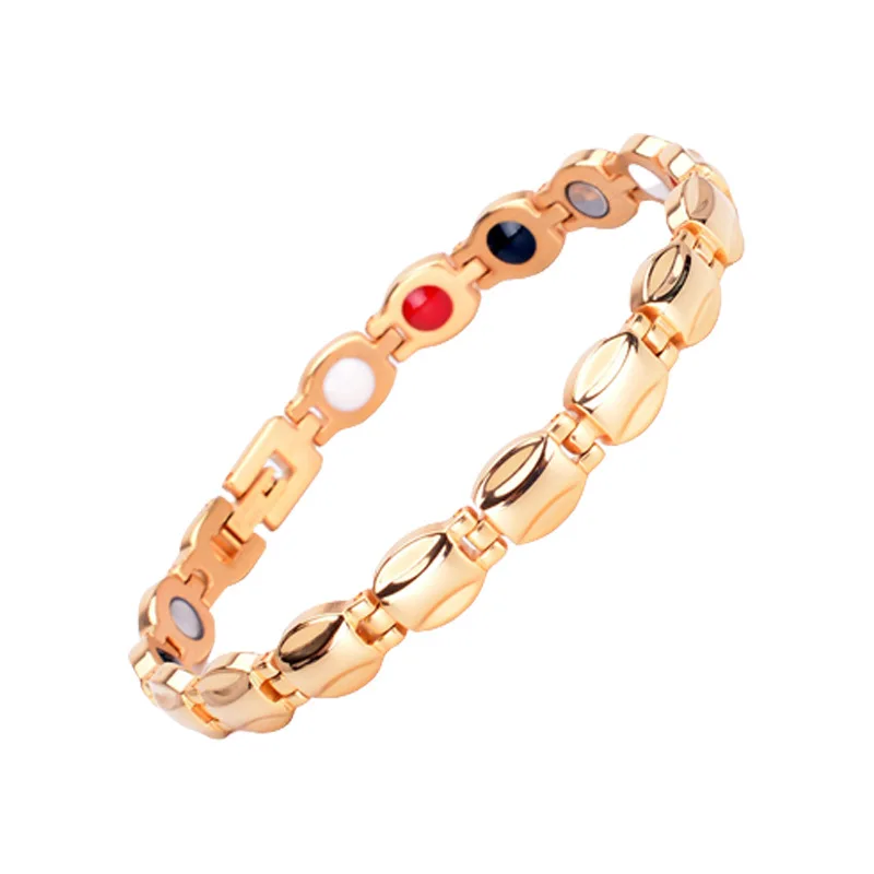 Fashion Magnetic Bracelets Titanium Steel Therapy Bracelet Pain Relief for Arthritis Magnets for Carpal Tunnel Syndrome