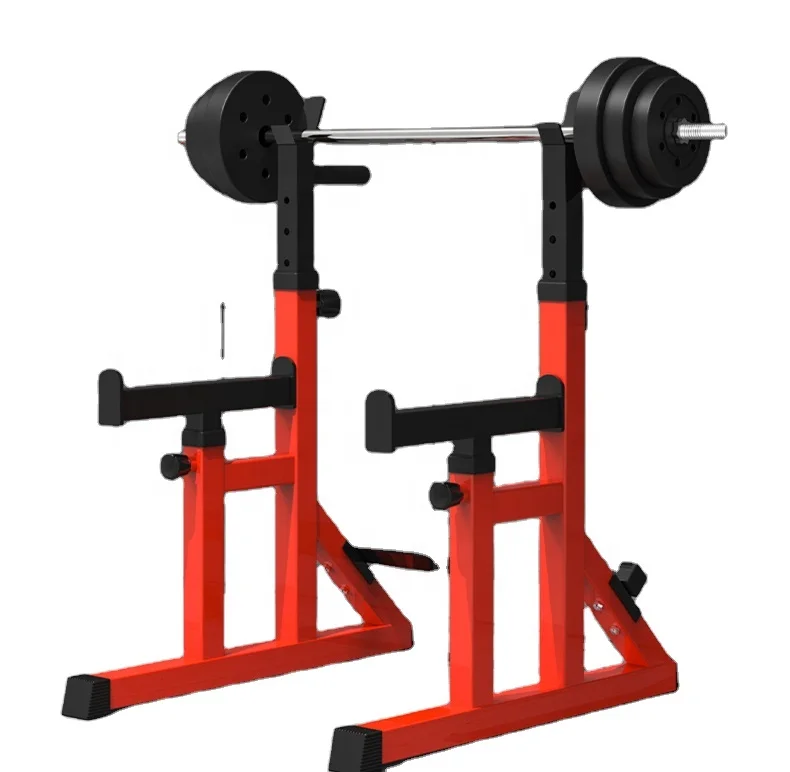 Hot Selling Barbell Power Squat Rack Adjustable Weight Bench With Foldable Design For Weight Lifting